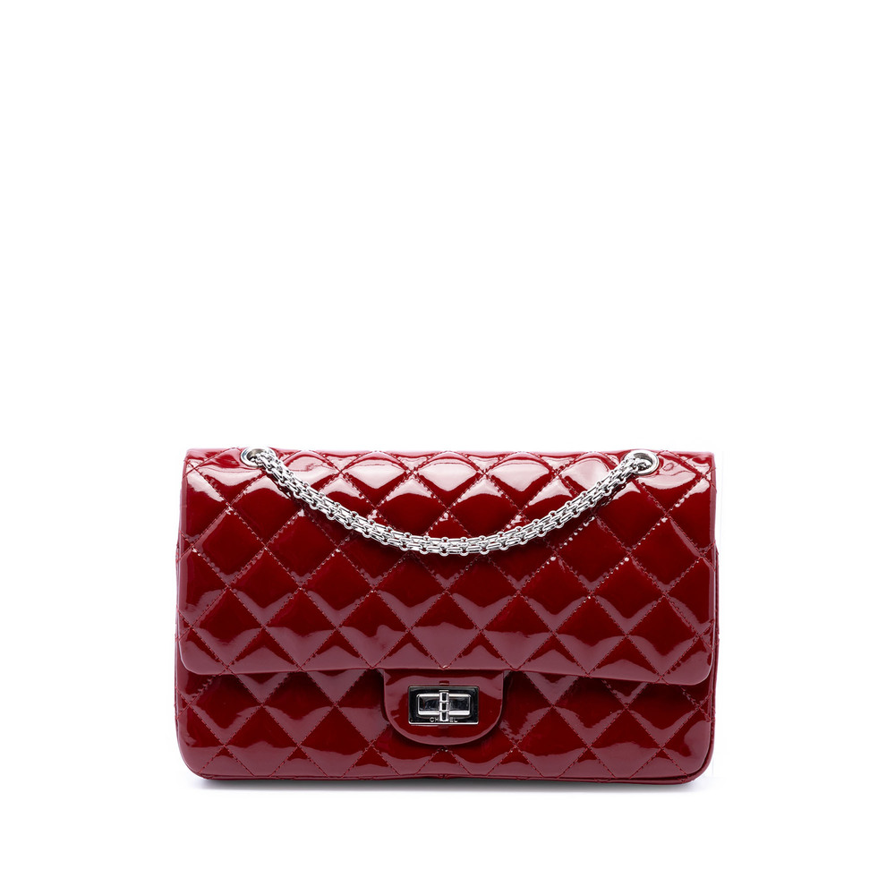 Pre-Loved Chanel Quilted Patent Reissue 2.55 Double Flap 227